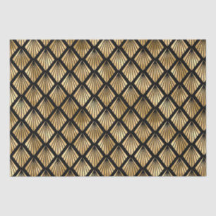 Papier Mousseline Conception de motif de ventilateur en diamant Art 