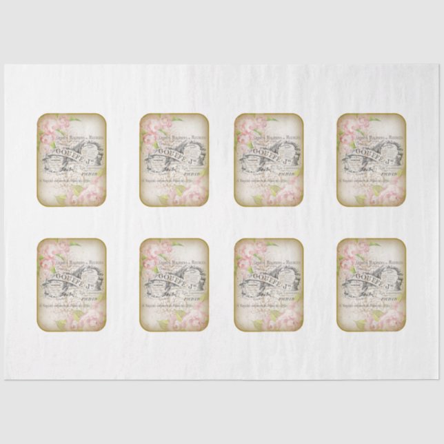 Papier Mousseline Conception de série chic Shabby victorien 16 (Recto)