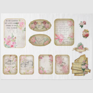 Papier Mousseline Conception de série chic Shabby victorien 17
