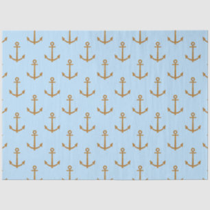 Papier Mousseline Conception de série Nautique rose et bleu 6