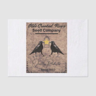 Papier Mousseline Conception de vintage Crow Seed Co.