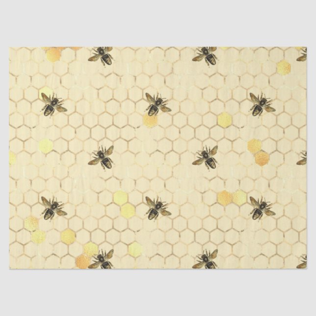 Papier Mousseline Conception des séries tournesol et abeille Six (Recto)
