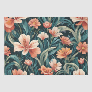 Papier Mousseline Conception florale Art déco