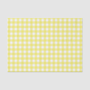 Papier Mousseline Conception jaune et blanche de guingan