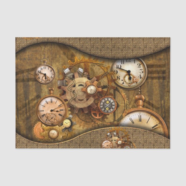 Papier Mousseline Conception noble merveilleuse de steampunk (Recto)