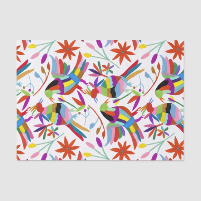 Papier Mousseline Conception Otomi moderne III (Recto)