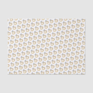 Papier Mousseline Conception réglée de motif d'anneau de noces de