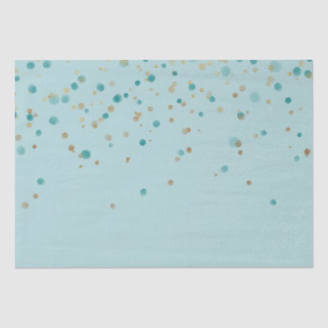 Papier Mousseline Confetti de crème glamée à la menthe (Recto)