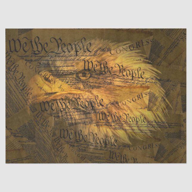 Papier Mousseline Constitution American Bald Eagle (Recto)