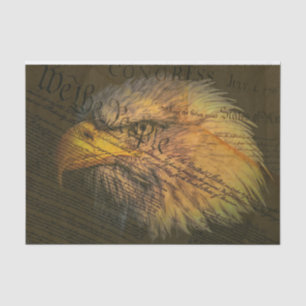 Papier Mousseline Constitution avec l'aigle chauve