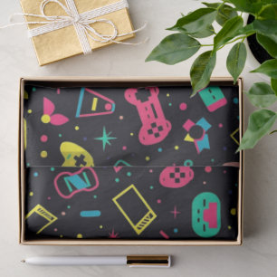 Papier Mousseline Contrôleurs de jeu vidéo et Motif de jouets