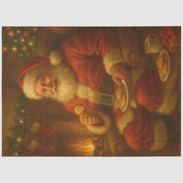 Papier Mousseline Cookies for Santa – Classic Vintage Christmas (Recto)