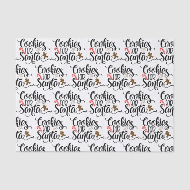 Papier Mousseline Cookies pour Père Noël Fun Christmas (Recto)