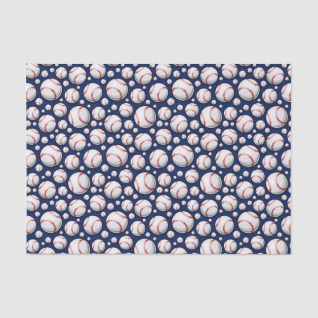 Papier Mousseline Cool Baseball sports carrelé motif (Recto)