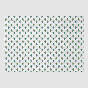 Papier Mousseline Cool Shades Green Chili Motif