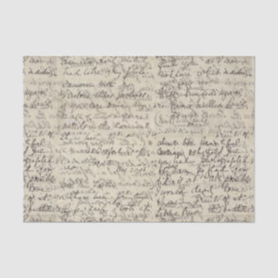 Papier Mousseline Copie vintage de calligraphie antique de manuscrit