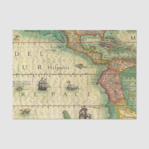 Papier Mousseline Copie vintage de carte