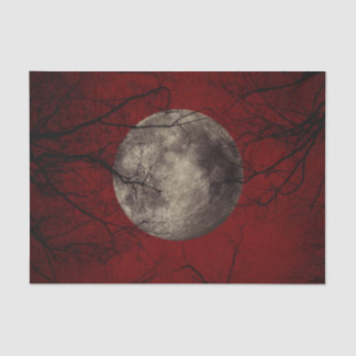 Papier Mousseline Copies éffrayantes de Halloween de lune