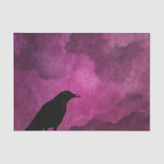 Papier Mousseline Copies éffrayantes de Halloween Raven