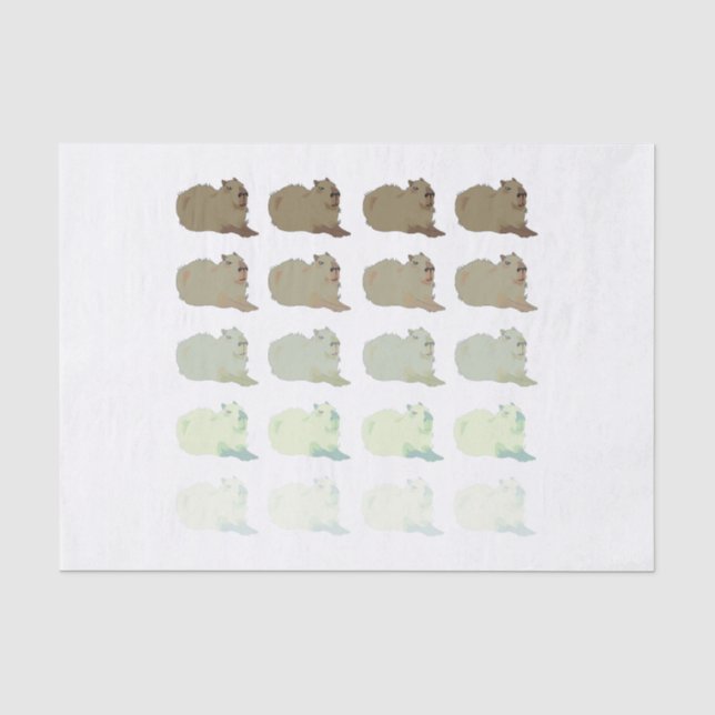 Papier Mousseline Copybara Capybara (Recto)