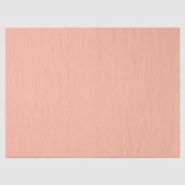Papier Mousseline Corail Peach Solide Color