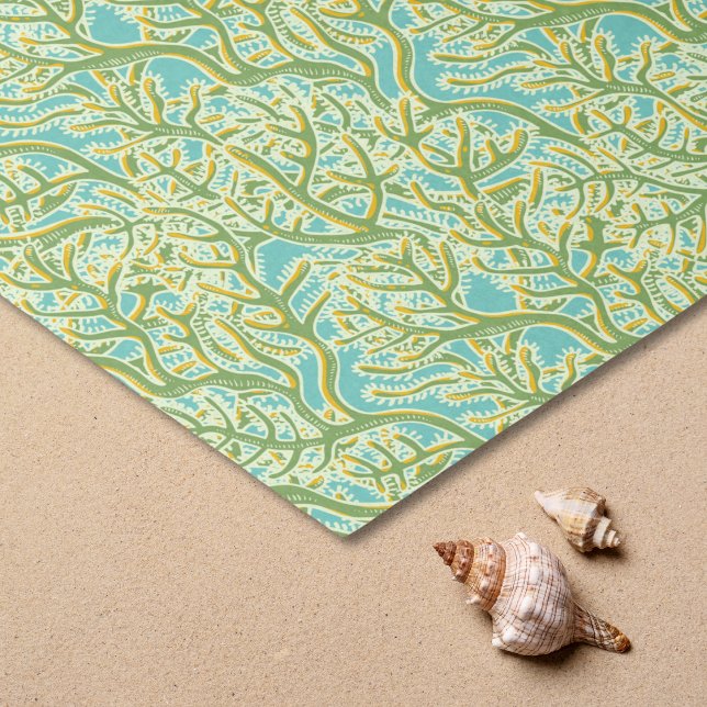 Papier Mousseline Corail vert et jaune (Coral Reef Tissue Paper)