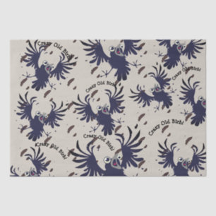 Papier Mousseline Corbeau vieux fou