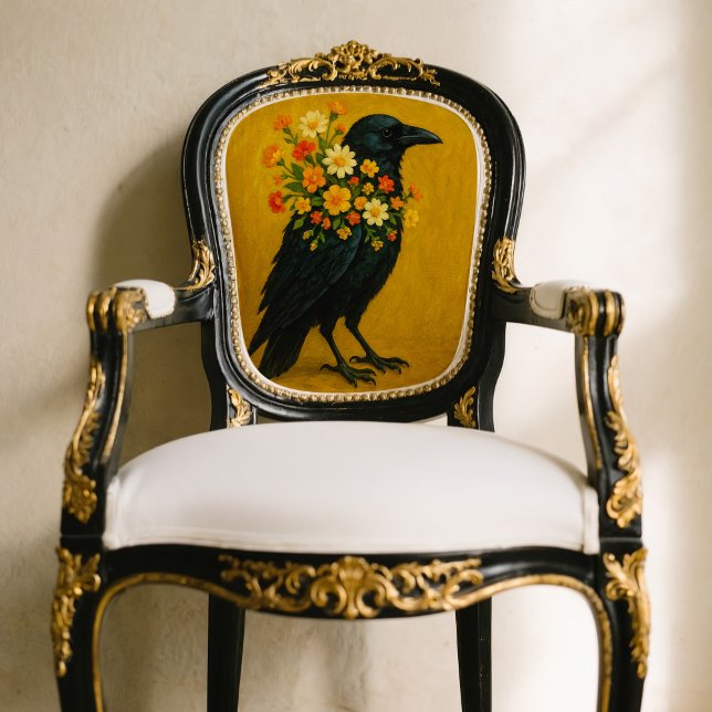 Papier Mousseline Corneille Avec Fleurs Papier Tissu Pour Découpage (This is a mockup, the design may appear larger/smaller on your decoupage piece.)