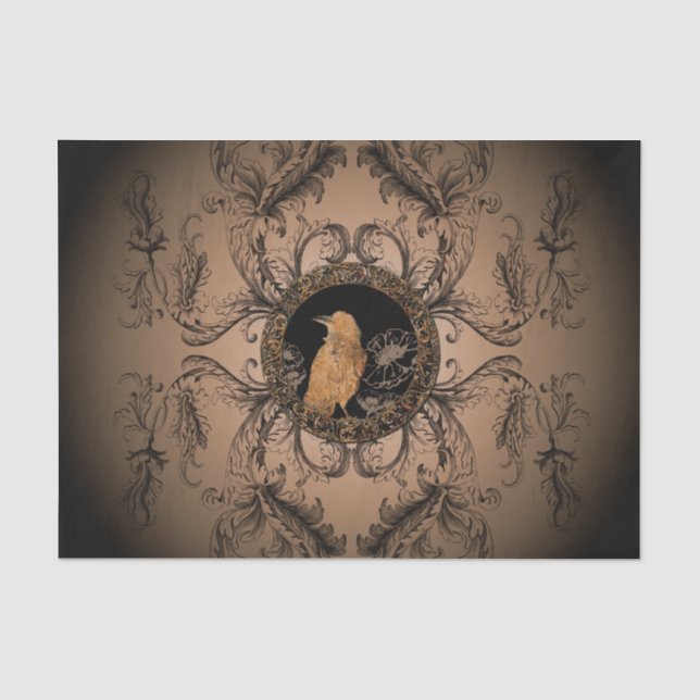 Papier Mousseline Corneille impressionnante (Recto)