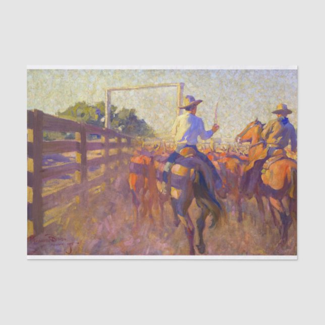 Papier Mousseline Corral Dust par Maynard Dixon (Recto)