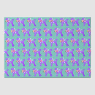 Papier Mousseline Correspondance de caniche pourpre