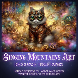 Papier Mousseline Cosmic Steampunk Imaginaire céleste Découpage de c