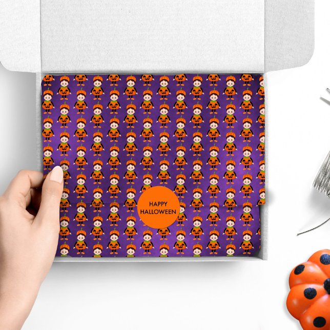 Papier Mousseline Costume Citrouille d'Halloween pour enfants (Créateur téléchargé)