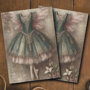 Papier Mousseline Costume de ballerine féerique magique vintage déco