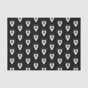 Papier Mousseline Costume Mariage noir et Cravate Groomsman Proposit