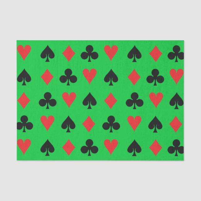 Papier Mousseline Costumes de carte de poker (Recto)