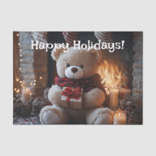 Papier Mousseline Cosy Teddy Bear Conception de vacances