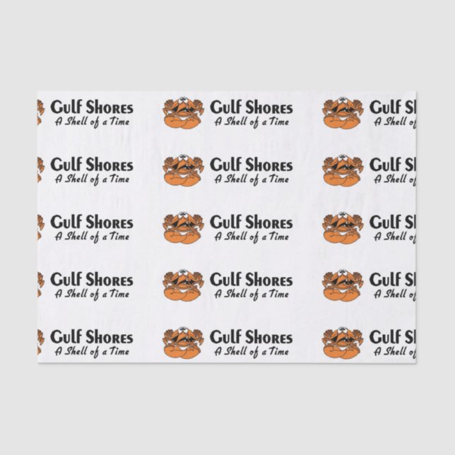 Papier Mousseline Côte du Golfe Crabe de l'Alabama (Recto)