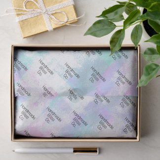 Papier Mousseline Couleur bleu doux Marbre aquarelle