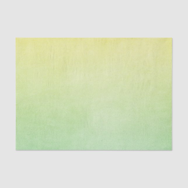 Papier Mousseline Couleur d'eau verte et jaune (Recto)
