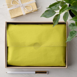 Papier Mousseline Couleur jaune ensoleillé uni