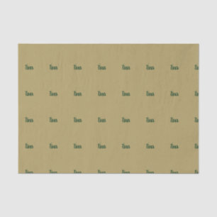 Papier Mousseline couleur platine vert d'anniversaire brun