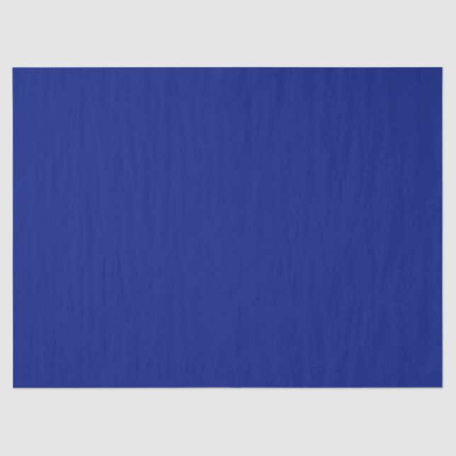Papier Mousseline Couleur solide bleu profond classique (Recto)