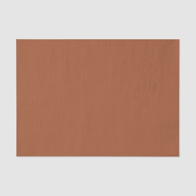 Papier Mousseline Couleur solide Burnt Sienna (Recto)