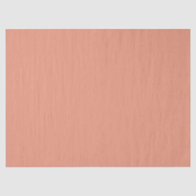 Papier Mousseline Couleur solide Saumon foncé (Recto)