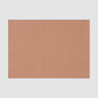 Papier Mousseline Couleur uni brun cuivre