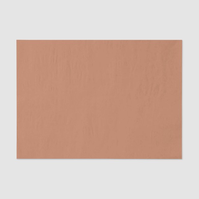 Papier Mousseline Couleur uni brun cuivre (Recto)
