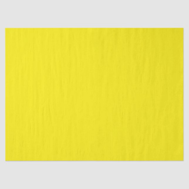 Papier Mousseline Couleur uni jaune canari (Recto)