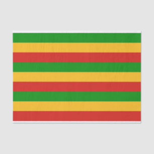 Papier Mousseline COULEURS DE DRAPEAU RASTAFARI + vos idées