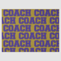 Couleurs de l'école COACH Varsity Lettres-Bleu-Or